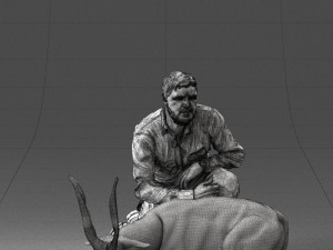 hunter and antelope 0112 3d print ready 3D-Druckmodell