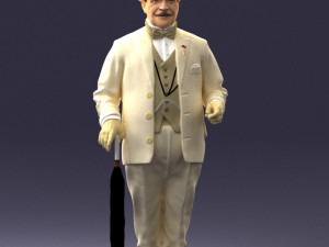 man in light suit 0115 Modelo 3D