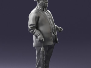 man in light suit 0115 Modelo 3D