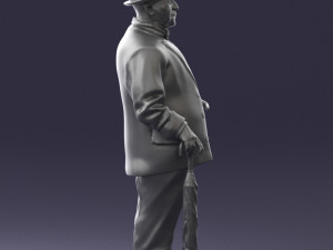 man in light suit 0115 Modelo 3D