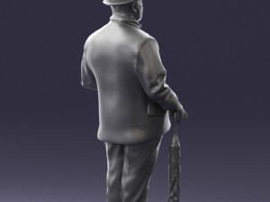 man in light suit 0115 Modelo 3D
