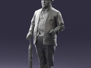 man in light suit 0115 Modelo 3D