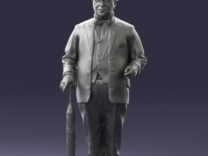 man in light suit 0115 Modelo 3D
