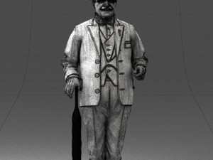 man in light suit 0115 Modelo 3D