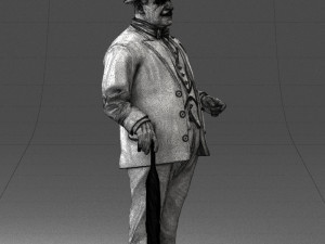 man in light suit 0115 Modelo 3D