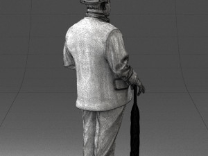man in light suit 0115 Modelo 3D