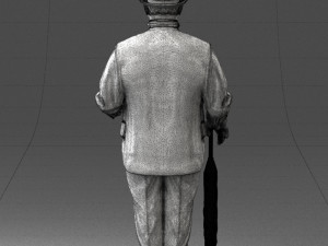 man in light suit 0115 Modelo 3D