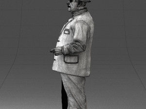 man in light suit 0115 Modelo 3D