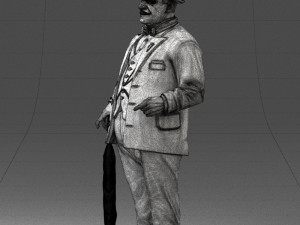 man in light suit 0115 Modelo 3D