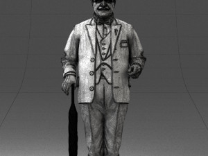 man in light suit 0115 Modelo 3D