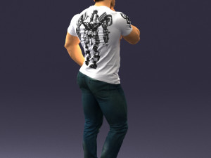 man in pose 0117 Model 3D