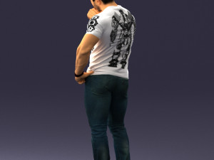man in pose 0117 Model 3D