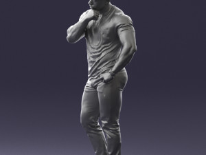 man in pose 0117 Model 3D