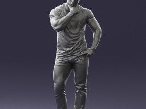 man in pose 0117 Model 3D