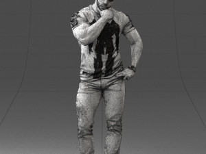 man in pose 0117 Model 3D