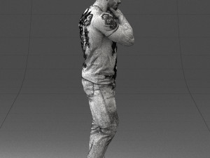 man in pose 0117 Model 3D