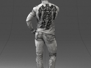 man in pose 0117 Model 3D