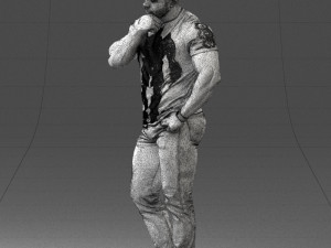 man in pose 0117 Model 3D