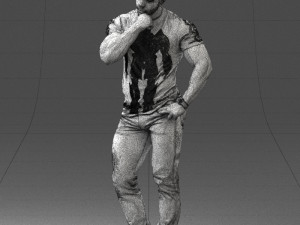 man in pose 0117 Model 3D