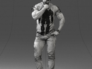 man in pose 0117 Model 3D