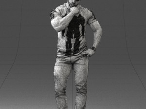 man in pose 0117 Model 3D