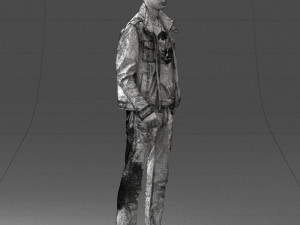 man in leather jacket 0118 3d print ready Modèles 3D en vedette