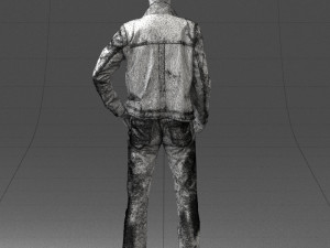 man in leather jacket 0118 3d print ready Modèles 3D en vedette