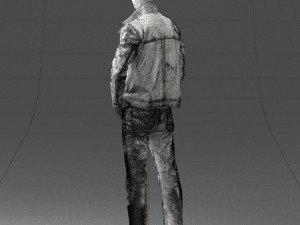man in leather jacket 0118 3d print ready Modèles 3D en vedette