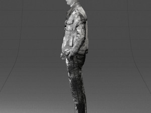 man in leather jacket 0118 3d print ready Modèles 3D en vedette