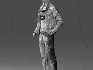 man in leather jacket 0118 3d print ready Modèles 3D en vedette
