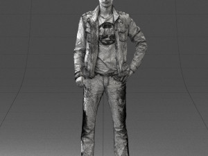 man in leather jacket 0118 3d print ready Modèles 3D en vedette