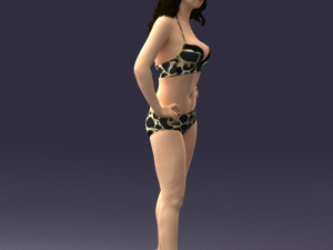 woman in swimsuit 0114 3d print ready 3Dプリントモデル