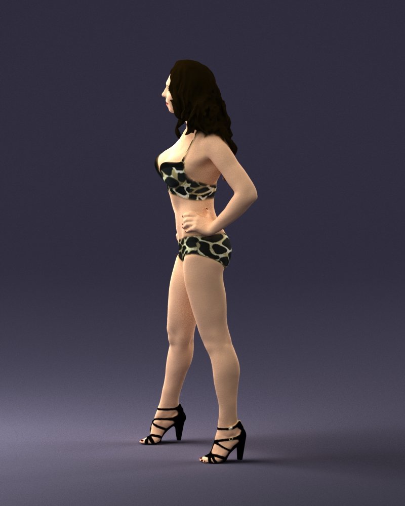 Gwen Swimsuit - Total Drama 3D Print Model in Woman 3DExport