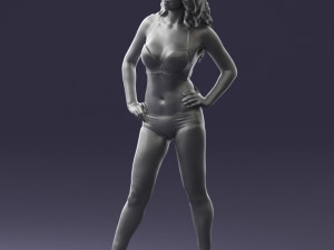 woman in swimsuit 0114 3d print ready 3Dプリントモデル