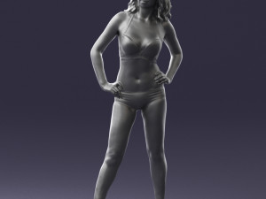 woman in swimsuit 0114 3d print ready 3Dプリントモデル