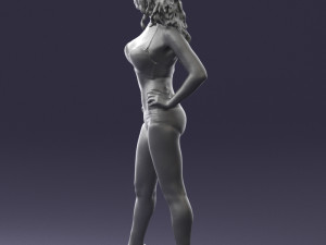 woman in swimsuit 0114 3d print ready 3Dプリントモデル