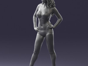 woman in swimsuit 0114 3d print ready 3Dプリントモデル
