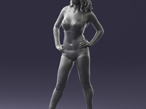 woman in swimsuit 0114 3d print ready 3Dプリントモデル