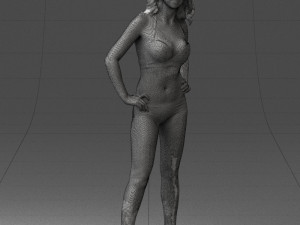 woman in swimsuit 0114 3d print ready 3Dプリントモデル