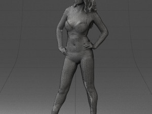 woman in swimsuit 0114 3d print ready 3Dプリントモデル