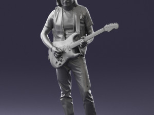 man with guitar 0120 Modèle 3D