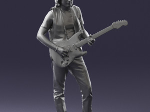 man with guitar 0120 3d print ready 3D प्रिंट मॉडल