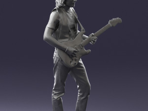 man with guitar 0120 3d print ready 3D प्रिंट मॉडल