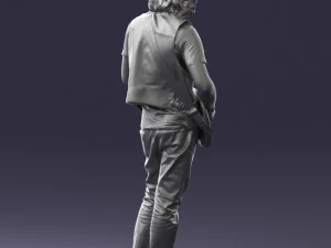 000454 Realistic Male Guitarist Character 3d print 3D Print Model