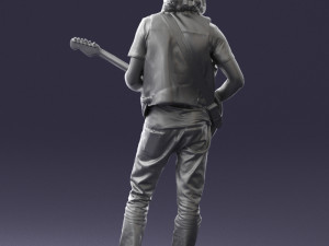 man with guitar 0120 3d print ready 3D प्रिंट मॉडल