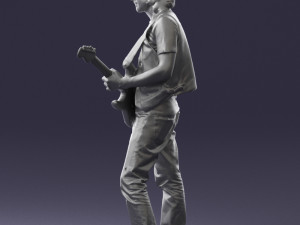 man with guitar 0120 3d print ready 3D प्रिंट मॉडल