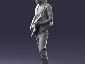 man with guitar 0120 3d print ready 3D प्रिंट मॉडल