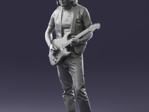 man with guitar 0120 3d print ready 3D प्रिंट मॉडल