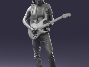 man with guitar 0120 3d print ready 3D प्रिंट मॉडल