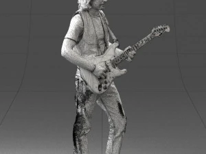 000454 Realistic Male Guitarist Character 3d print 3D Print Model